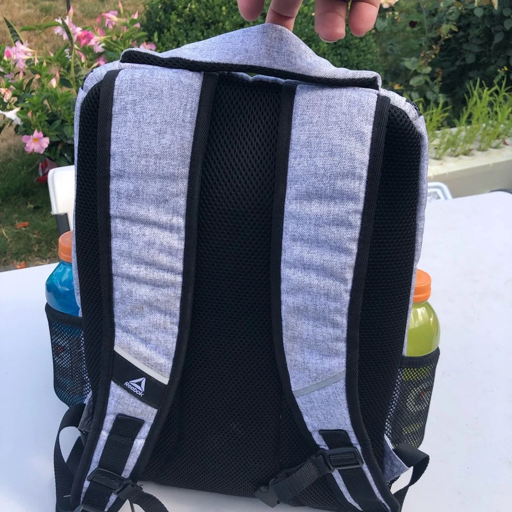 Reebok Bobbie Top Loader Two-Tone Grey and Black Daypack Backpack